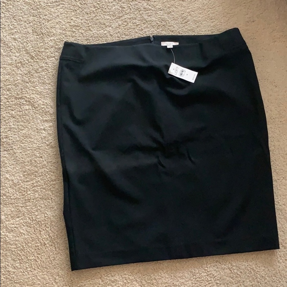 Loft Black Dress Skirt